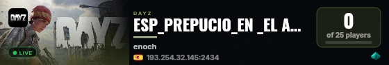 ESP_PREPUCIO_EN _EL APOCALIPSIS/PVE/TRADER/IA/DNA/IM7S/HACKABLE live status badge