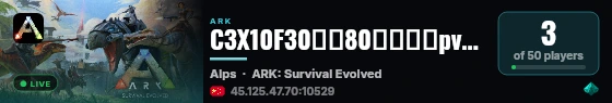 C3X10F30成长80阿尔卑斯pve养老服3180 - (v358.24) live status badge