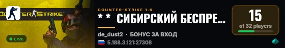 * *  СИБИРСКИЙ БЕСПРЕДЕЛ  * * live status badge