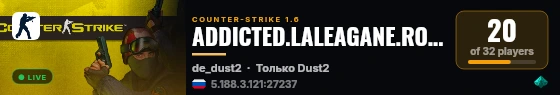 ADDICTED.LALEAGANE.RO[VIP]+18 live status badge