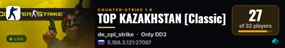 TOP KAZAKHSTAN [Classic] live status badge