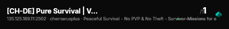 [CH-DE] Pure Survival | Vanilla PVE | Survivor-Missions live status badge