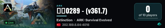 渡鸦0289 - (v361.7) live status badge