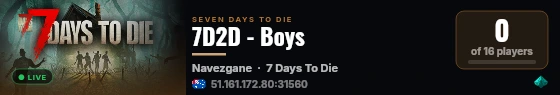 7D2D - Boys live status badge