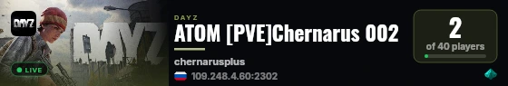 ATOM [PVE]Chernarus 002 live status badge