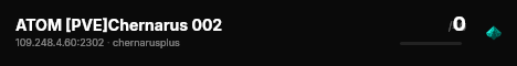 ATOM [PVE]Chernarus 002 live status badge