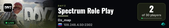Spectrum Role Play live status badge