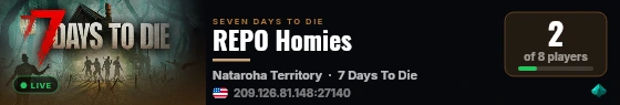 REPO Homies live status badge