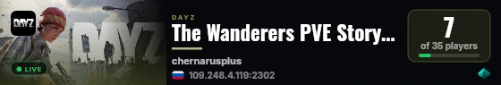 The Wanderers PVE Story/Quest/AI/Normal live status badge