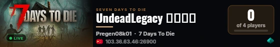 UndeadLegacy 亡灵遗产 live status badge