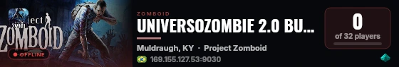 UNIVERSOZOMBIE 2.0 BUILD42.20 live status badge