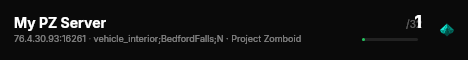 My PZ Server live status badge