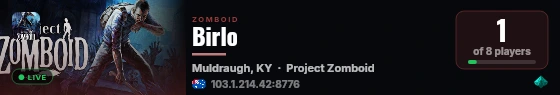 Birlo live status badge