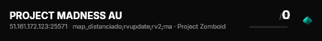 PROJECT MADNESS AU live status badge