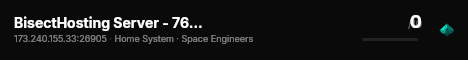 BisectHosting Server - 76b3d63b live status badge