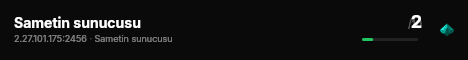 Sametin sunucusu live status badge