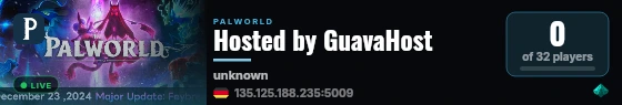 Hosted by GuavaHost live status badge