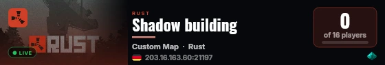 Shadow building live status badge