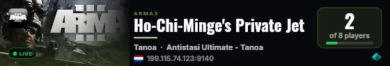 Ho-Chi-Minge's Private Jet live status badge