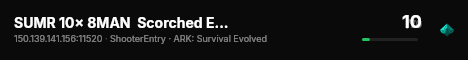SUMR 10x 8MAN  Scorched Earth焦土 - (v361.5) live status badge