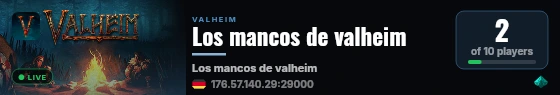 Los mancos de valheim live status badge