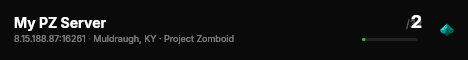 My PZ Server live status badge