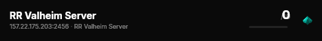 RR Valheim Server live status badge