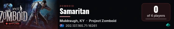 Samaritan live status badge