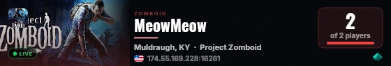 MeowMeow live status badge