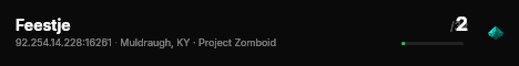 Feestje live status badge