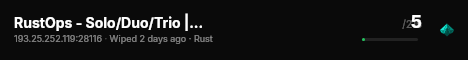 RustOps - Solo/Duo/Trio | FULLWIPE 03/08 03.08 08/30 live status badge