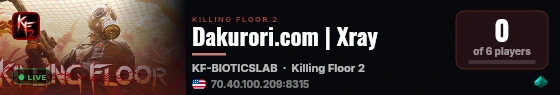 Dakurori.com | Xray live status badge