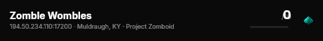 Zomble Wombles live status badge