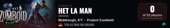 HET LA MAN live status badge