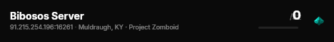 Bibosos Server live status badge