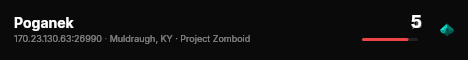 Poganek live status badge