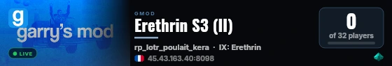 Erethrin S3 (II) live status badge