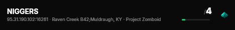 NIGGERS live status badge