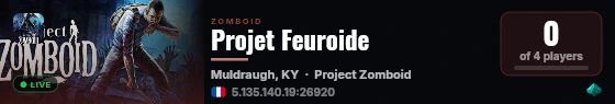 Projet Feuroide live status badge