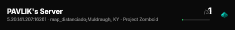 PAVLIK's Server live status badge