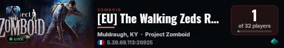 [EU] The Walking Zeds RP / discord.gg/fGxdZDUUw5 live status badge