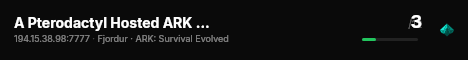 A Pterodactyl Hosted ARK Server - (v361.7) live status badge
