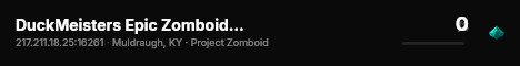 DuckMeisters Epic Zomboid Server live status badge