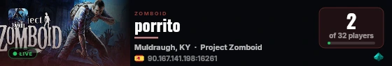 porrito live status badge