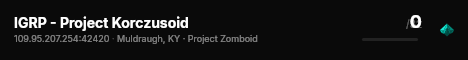 IGRP - Project Korczusoid live status badge
