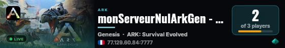 monServeurNulArkGen - (v361.7) live status badge