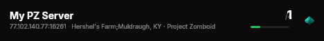 My PZ Server live status badge