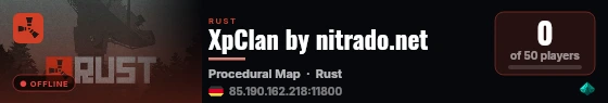 XpClan by nitrado.net live status badge