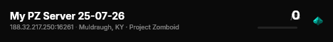 My PZ Server 25-07-26 live status badge