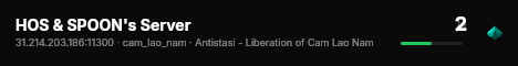 HOS & SPOON's Server live status badge